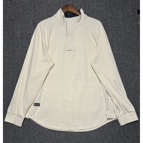 Bylt Elite + fairway pullover beige size XL mens performance read - Picture 1 of 11